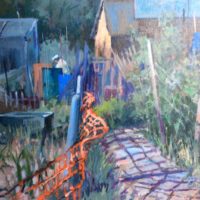 Gillian Flack - Working on the Allottment