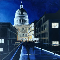 St Pauls and the Millennium Bridge - Steve Parkes