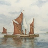 Thames Barges - Margaret Gannon