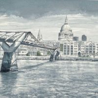 St Pauls and Millennium Bridge - Rhodri Jones
