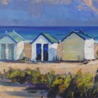 Beach Huts, Southwold, Late Summer - Andrew King