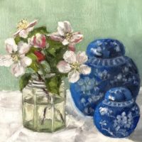 Apple Blossom and Ginger Jars - Kay Frid
