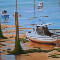 Boats at Low Tide - Joe Rowson