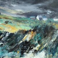 Cornish Coast With Cottages- Susan Gray
