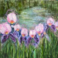Irises by the Lake - Pip Mole